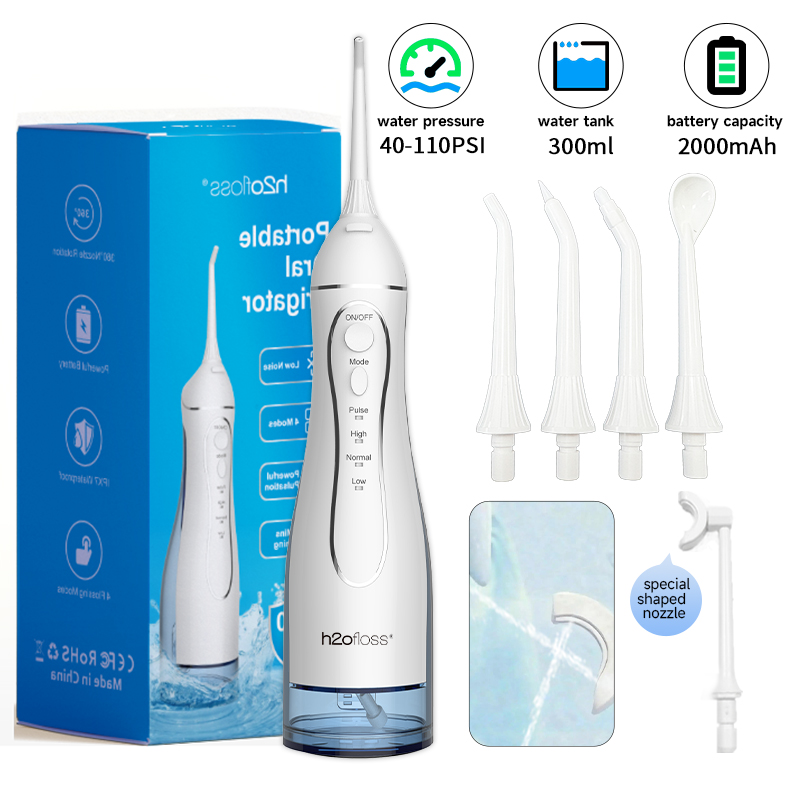 Water Flosser Cordless - H2ofloss Water Flosser 300ml Oral Irrigator