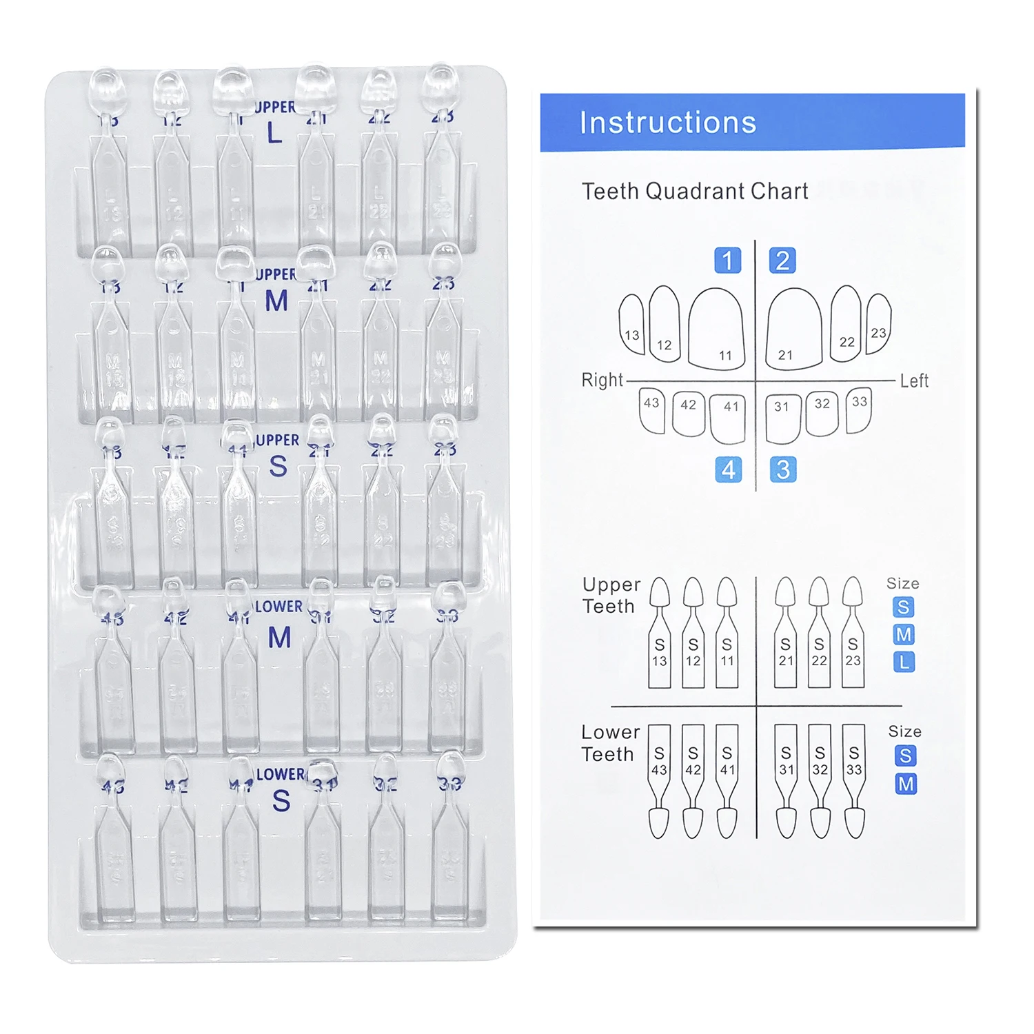 32pcs/Set Dental Veneer Mould  - огляд і ціна Teeth Whitening Zoom