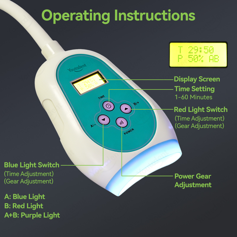 50W Dental Touch Screen 3 Colo - огляд і ціна Whitening Teeth Machine
