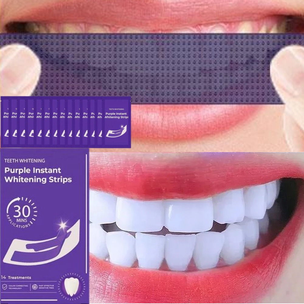 42Pairs V34 Purple Teeth White - огляд і ціна Teeth Whitening Crest