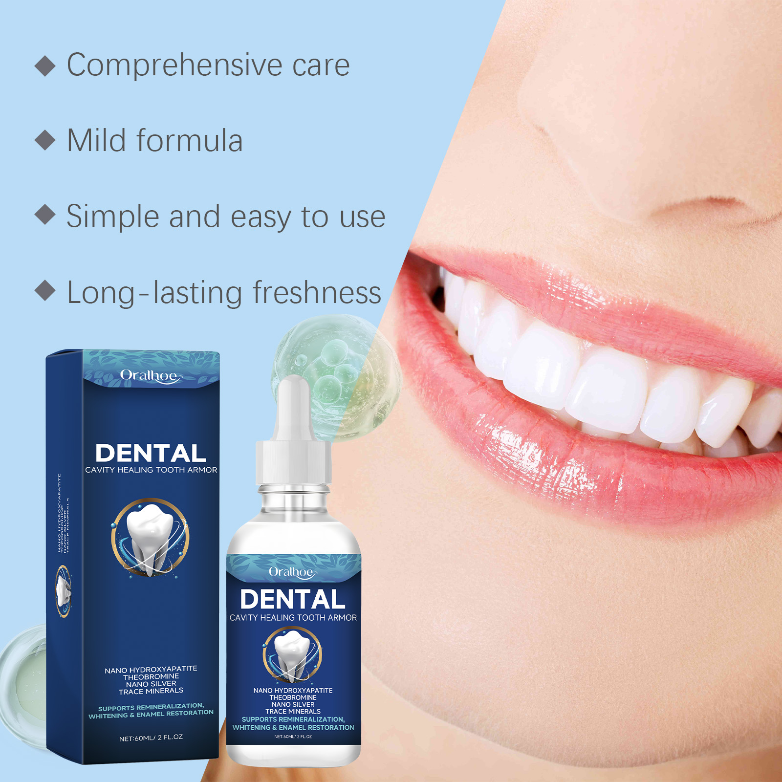Oralhoe Teeth Brighten Serum L - огляд і ціна Teeth Whitening Naturally