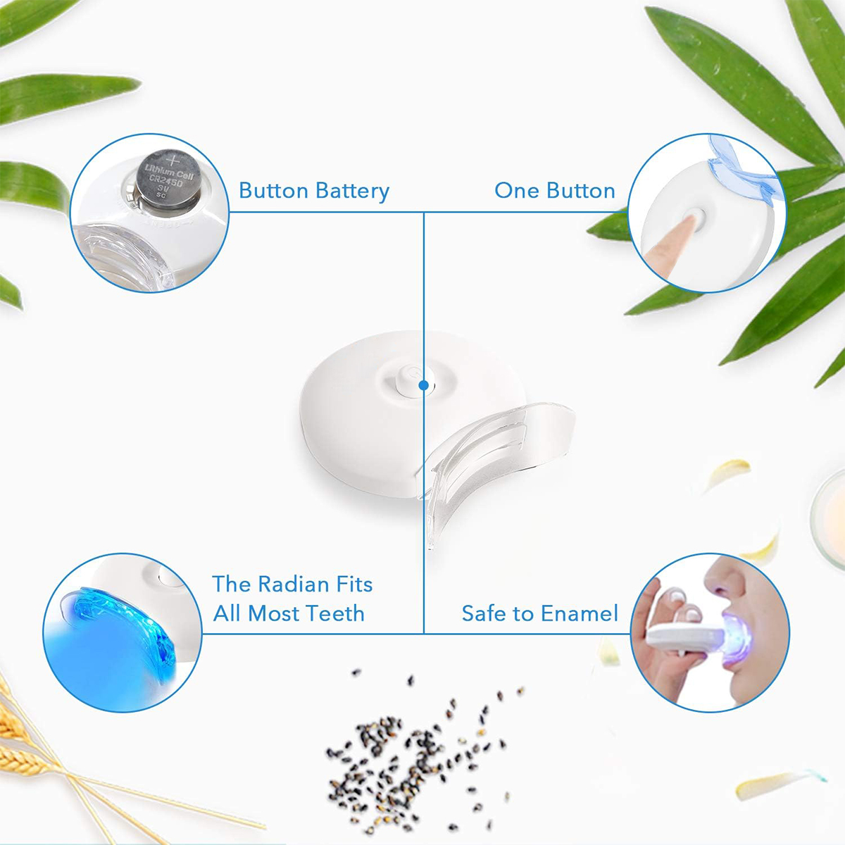 Teeth Whitening Kit - 5X LED L - огляд і ціна Teeth Whitening Gum