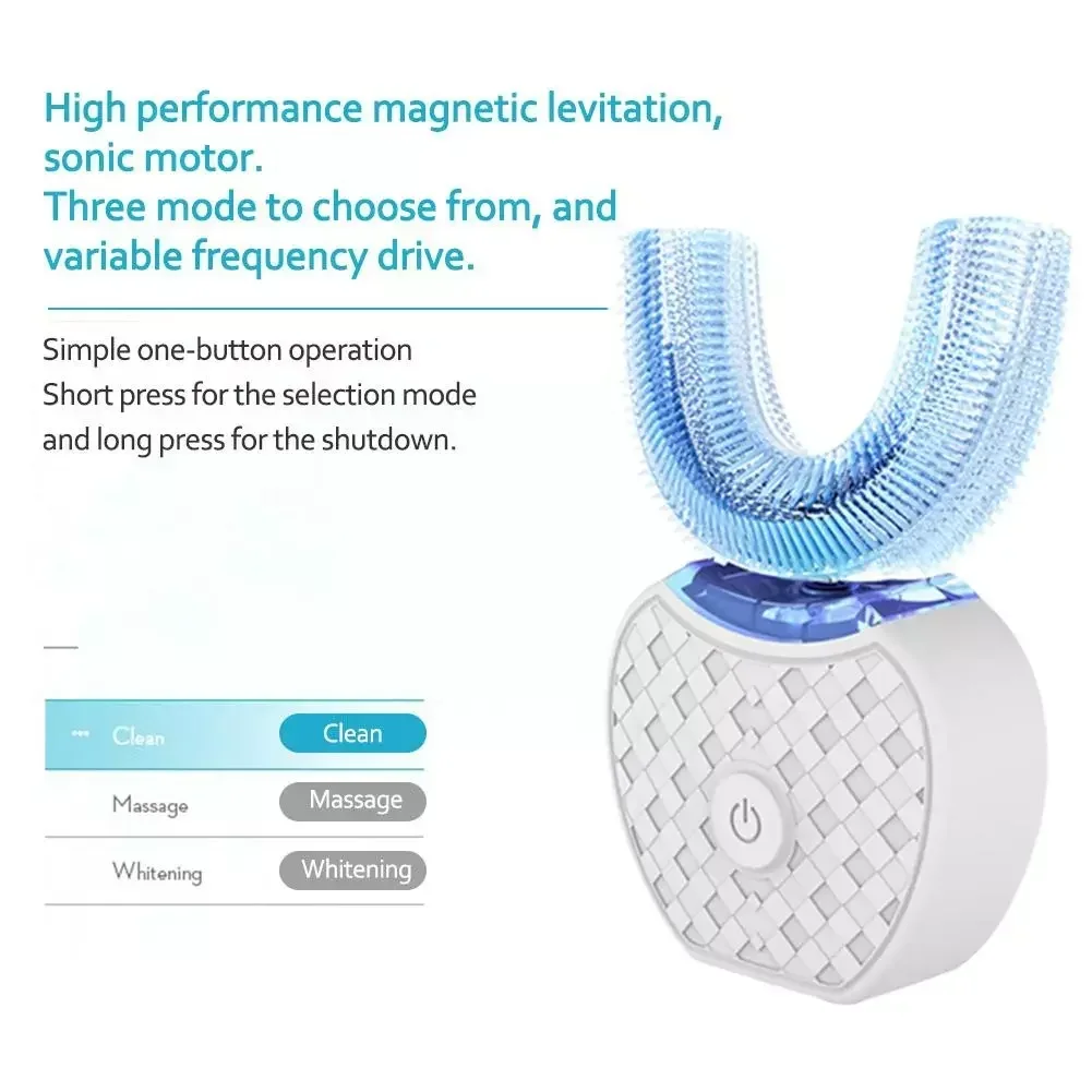 Ultrasonic Electric Toothbrush - огляд і ціна Teeth Whitening Blue Light