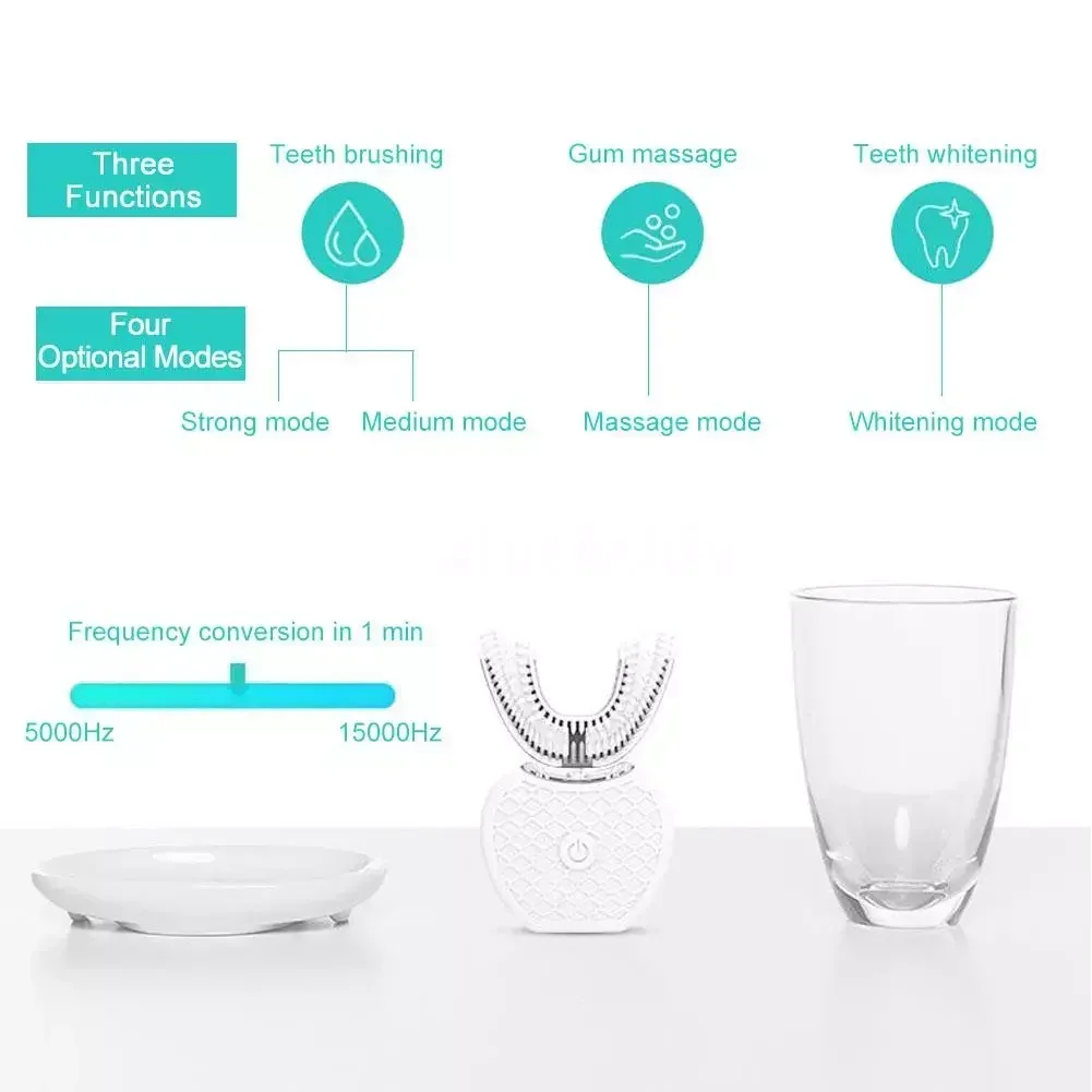 Ultrasonic Electric Toothbrush - огляд і ціна Teeth Whitening Blue Light