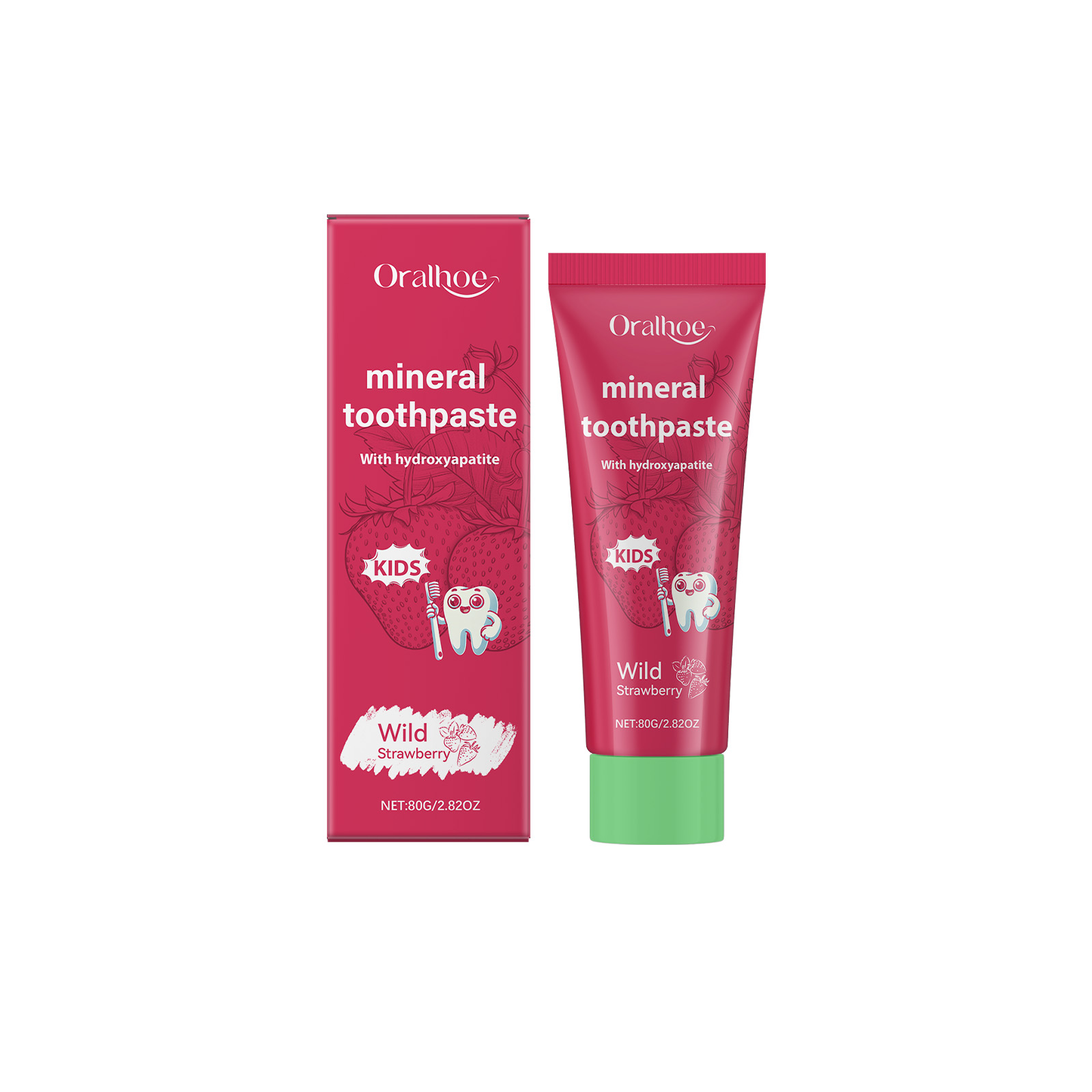 Oralhoe Kids Toothpaste Clean  - огляд і ціна Teeth Whitening Naturally