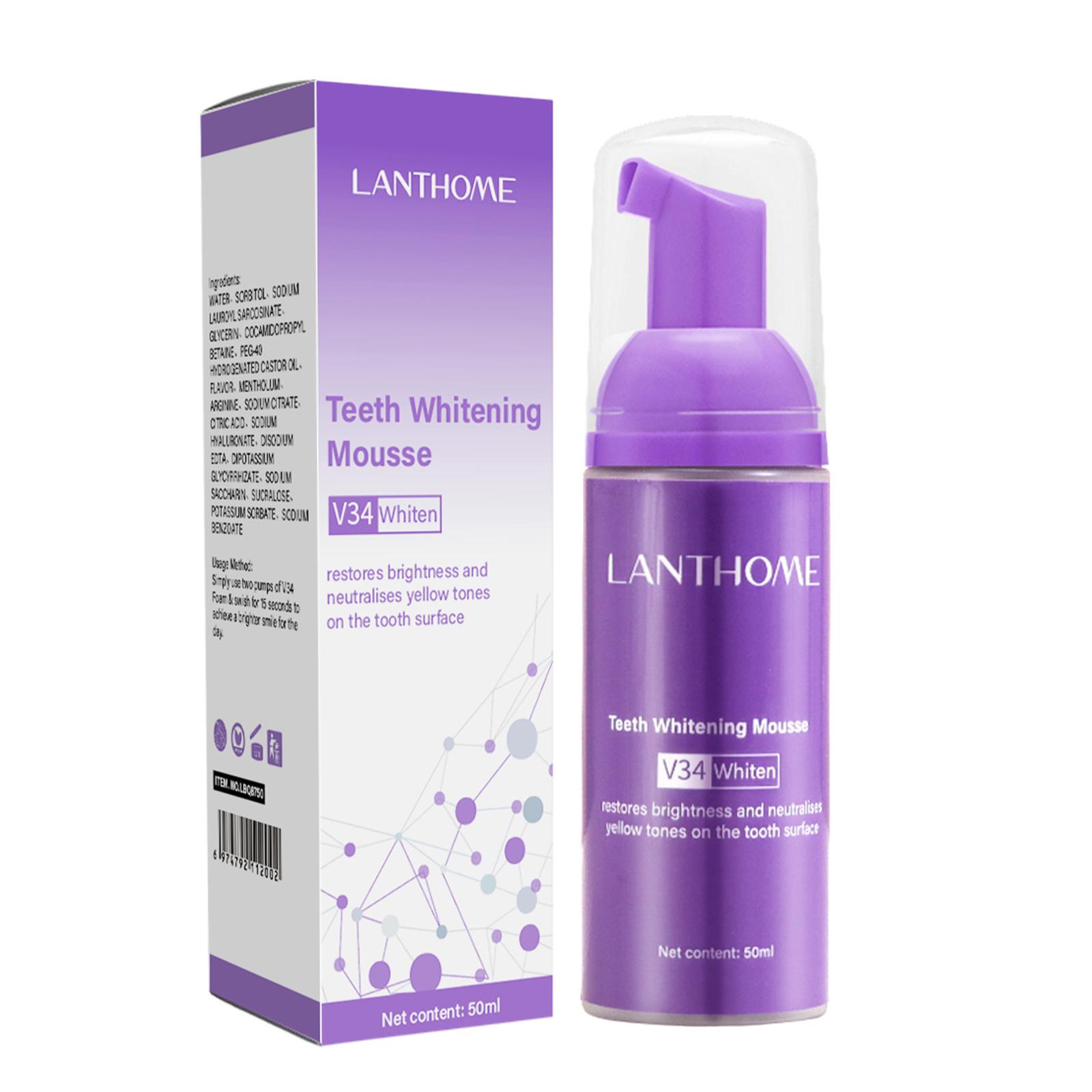 V34 Mousse Teeth Cleaning Toot - огляд і ціна Teeth Whitening Crest