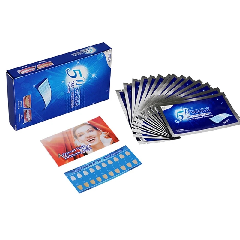 5D Teeth Whitening Strips 56 S - огляд і ціна Teeth Whitening Crest