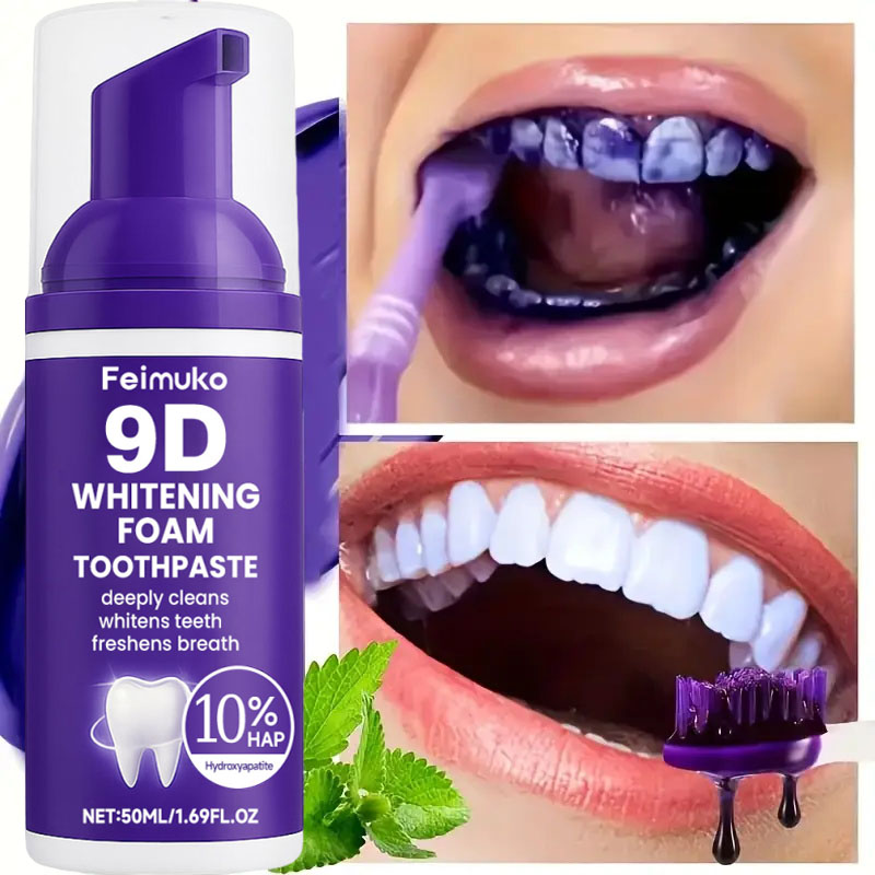 9D Purple Teeth Whitening Toot - огляд і ціна Teeth Whitening Naturally