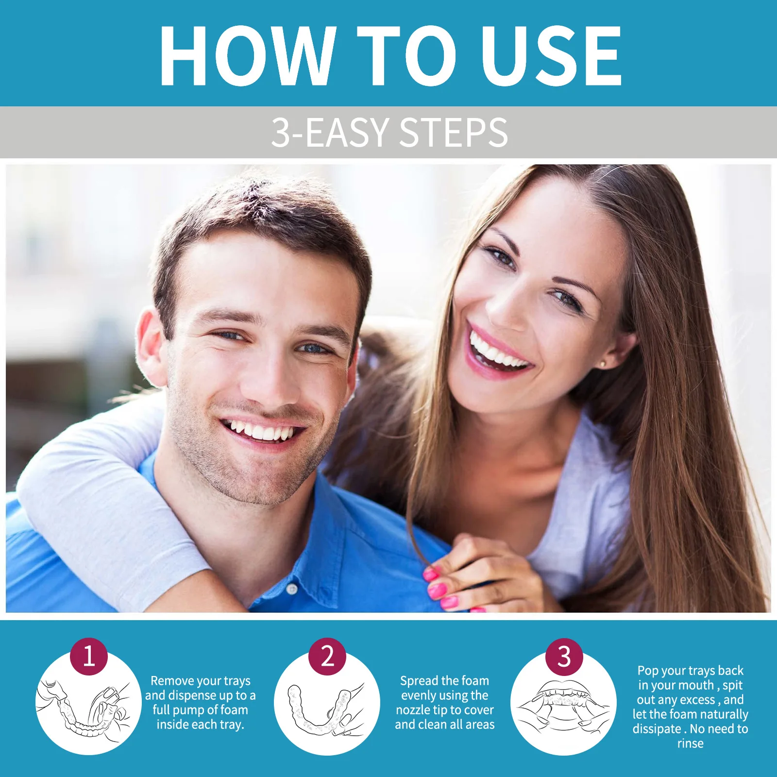 Aligner Denture Cleaner Foam D - огляд і ціна Teeth Whitening Naturally