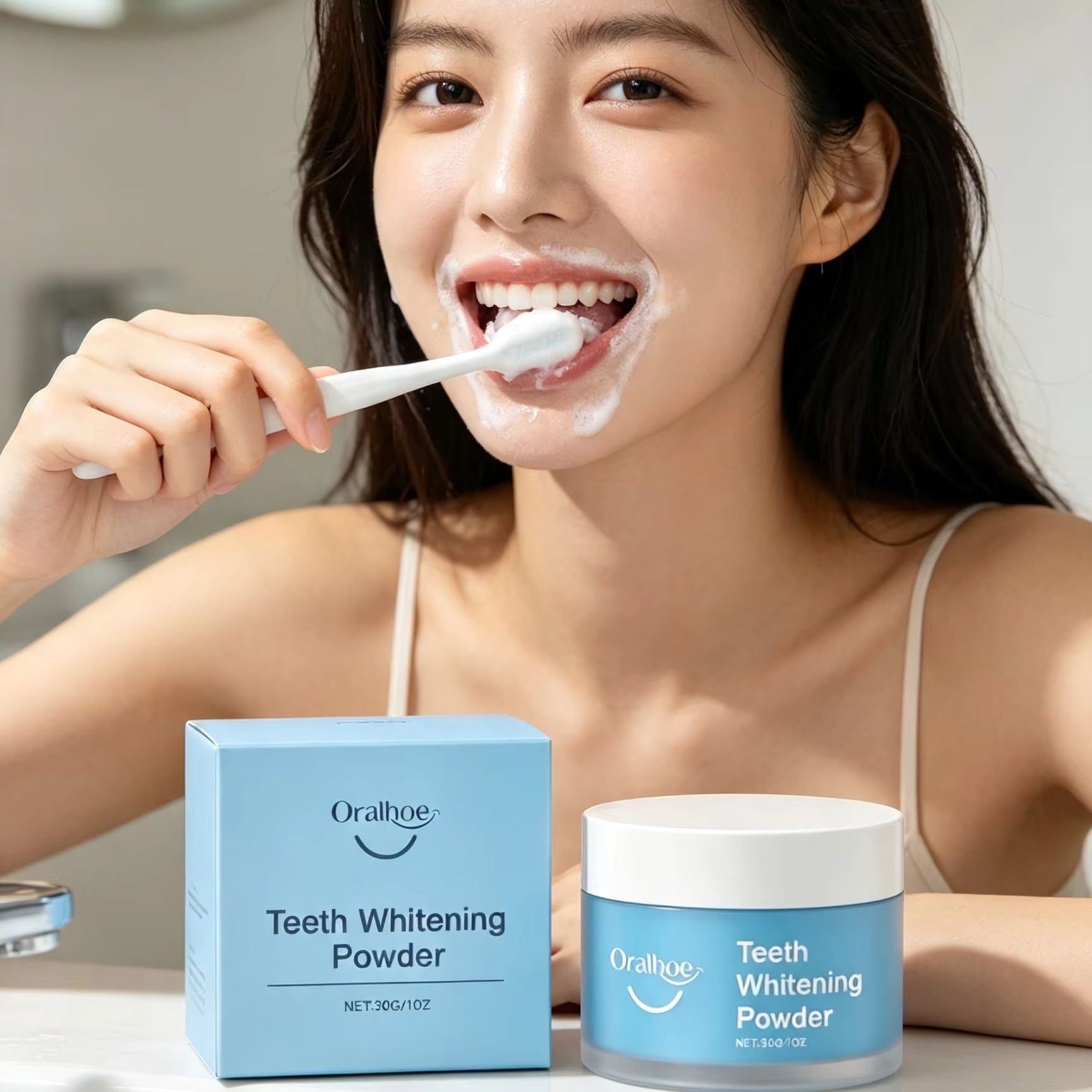 Oralhoe Tooth Powder for Brush - огляд і ціна Teeth Whitening At Home