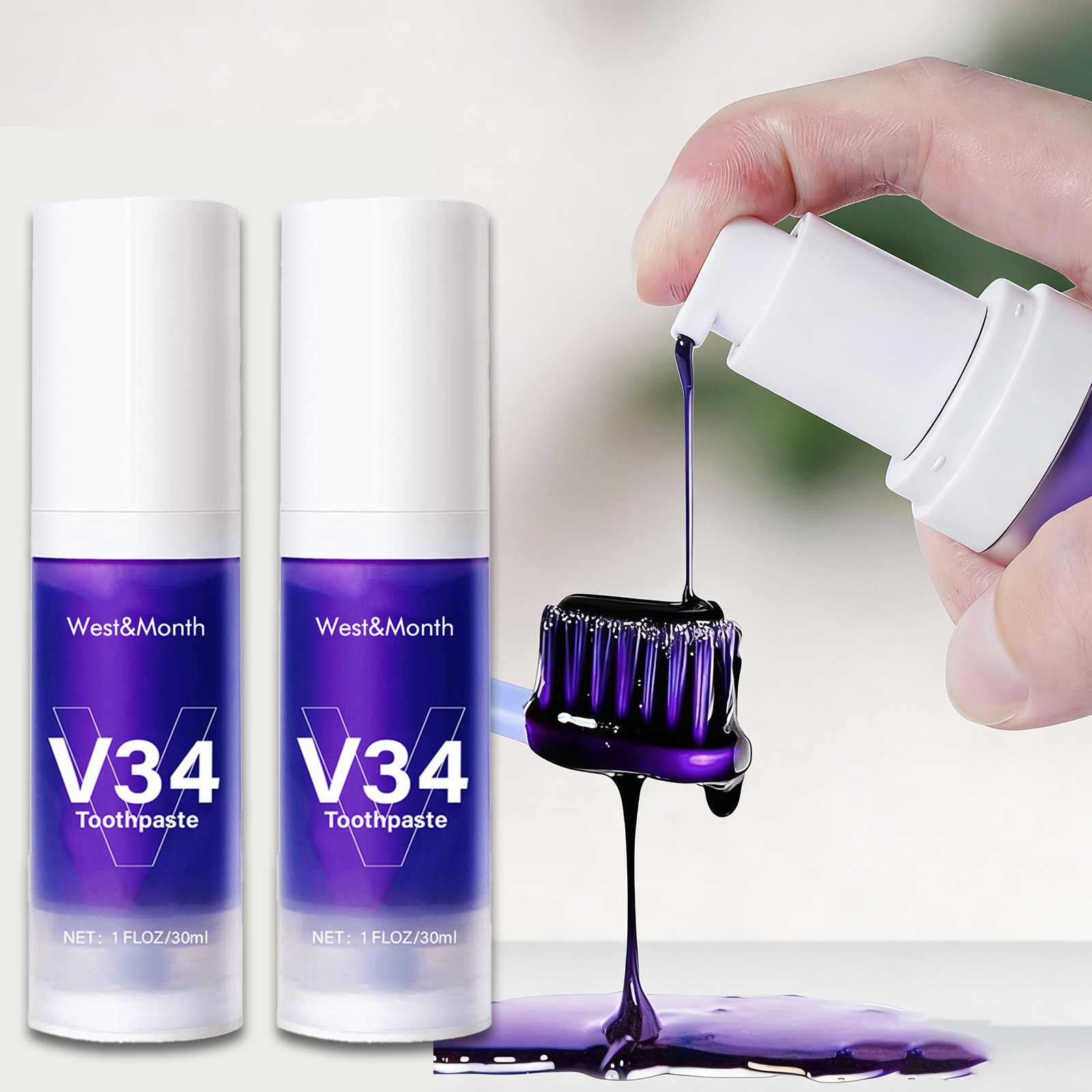 V34 Teeth Whitening Toothpaste - огляд і ціна Teeth Whitening Crest