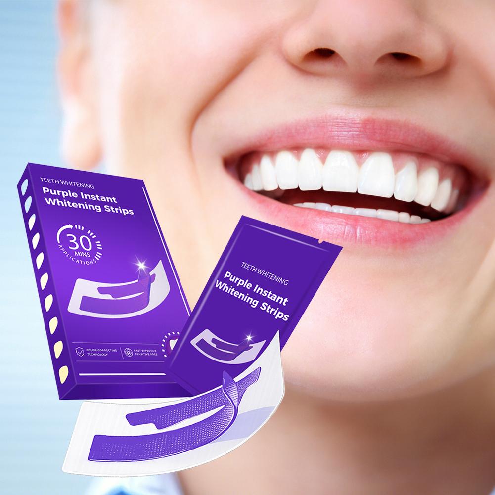 42Pairs Purple Teeth Whitening - огляд і ціна Teeth Whitening Crest