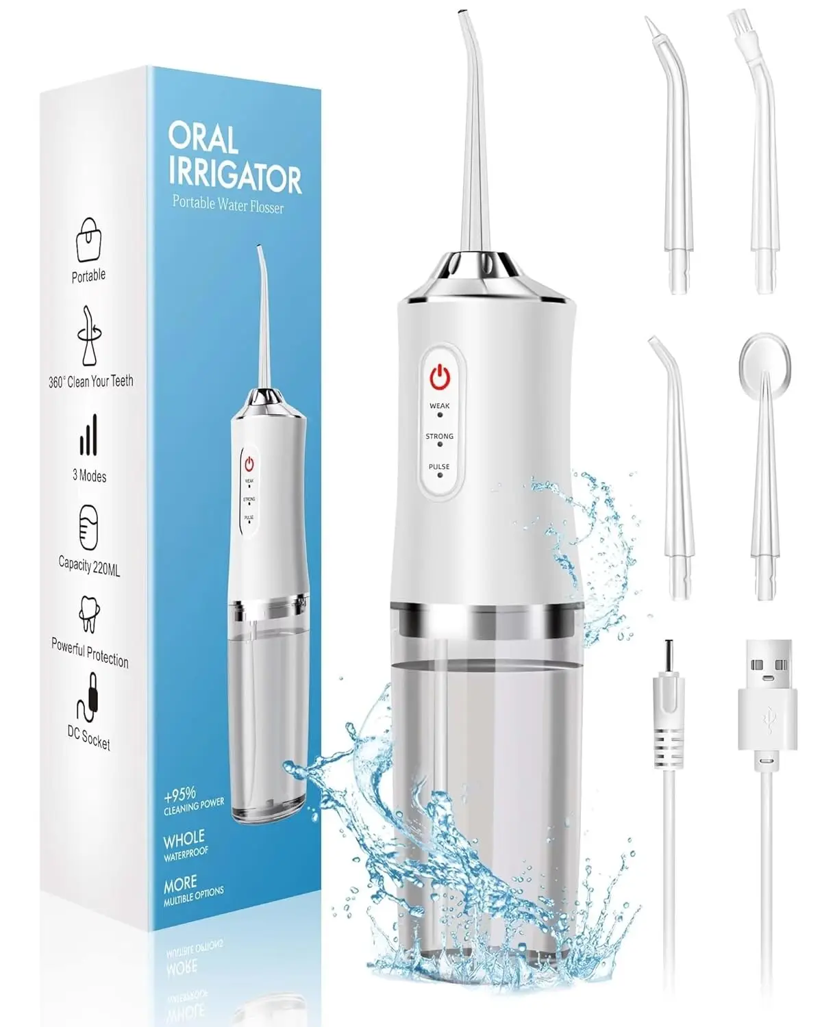 Oral Irrigator Portable Water  - огляд і ціна Water Flosser Cordless