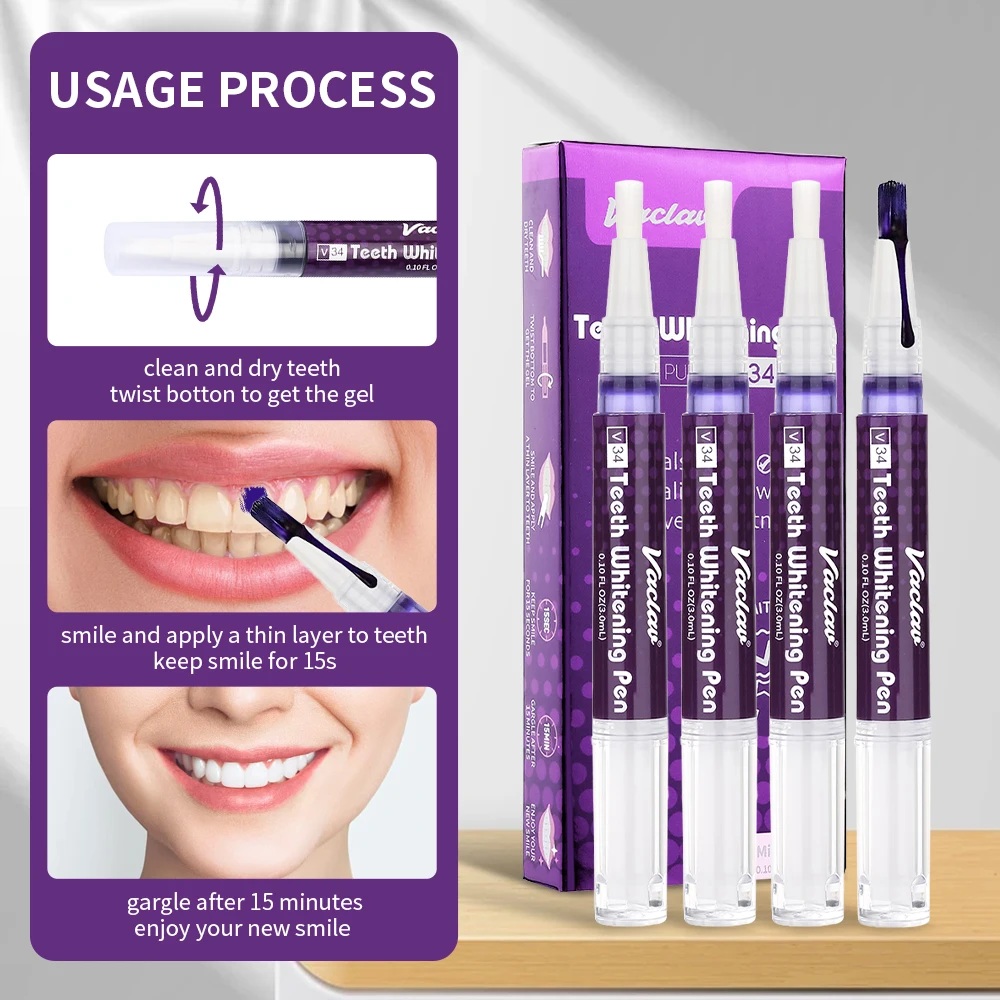 Vaclav V34 Purple teeth whiten - огляд і ціна Teeth Whitening Crest